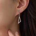 【SALE30％OFF】日本製 ダイヤカット トライアングル ダイヤ型 ピアス イヤリング  |イヤリング
