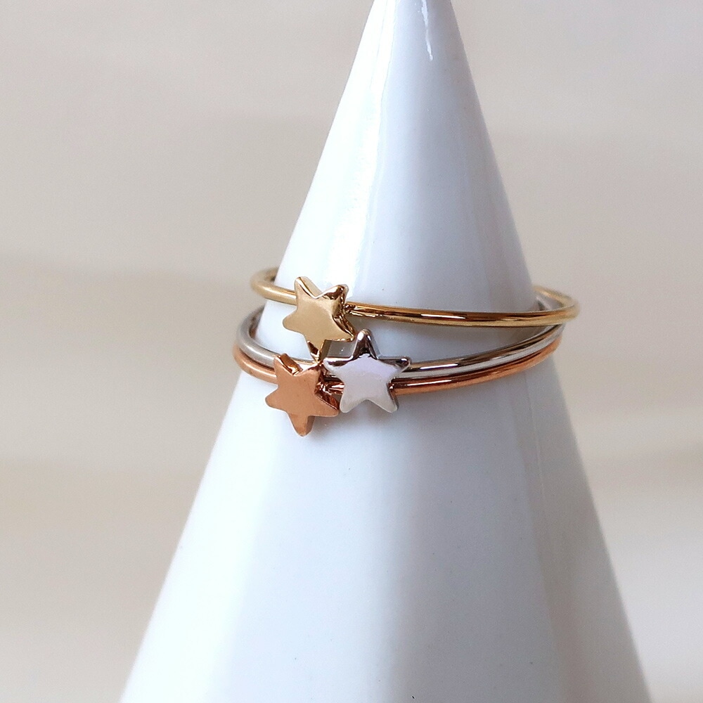 ピンキーリング 1号 3号 4号 5号 星 指輪 送料無料 | リング 指輪