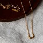 馬蹄 ネックレス 日本製  K18GP ニッケルフリー|ネックレス