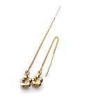 【SALE30％OFF】日本製 Hibiscus Chain American Earrings|ターコイズ・ハワイアン|ピアス