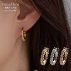 【SALE30％OFF】耳元にオトナの気品をもたらす、キャッチレス フープピアス|フープ・リング|ピアス
