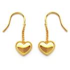 【SALE30％OFF】ピアス フックピアス ハート ぷっくり 可愛い スイング フィッシャー 揺れる レディース オフィス 小さ目 ブランド シンプル ゴールド シルバー おしゃれ 小ぶり プレゼン