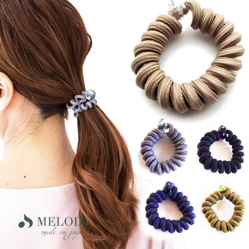 ヘアゴム スプリングゴム ゴム ブレス まとめ髪 プチプラ 簡易便OK