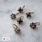 【SALE30％OFF】日本製 キャッチレス  ビジュー パール  フラワー フレンチフックピアス|ピアス