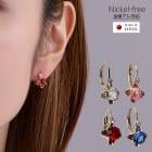 【SALE30％OFF】日本製 ビジュー 1粒 キャッチレスフレンチフックピアス |アメリカンピアス・フックピアス|ピアス