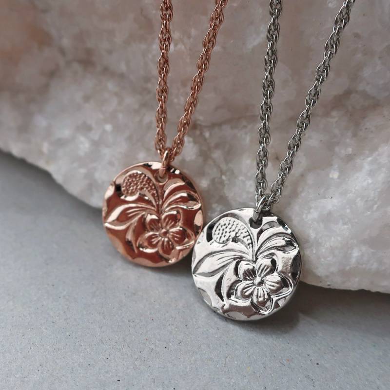 ハワイアンジュエリー　14K　プレートのみ 楽天市場】ハワイアンジュエリー プレートネックレス 刻印 名