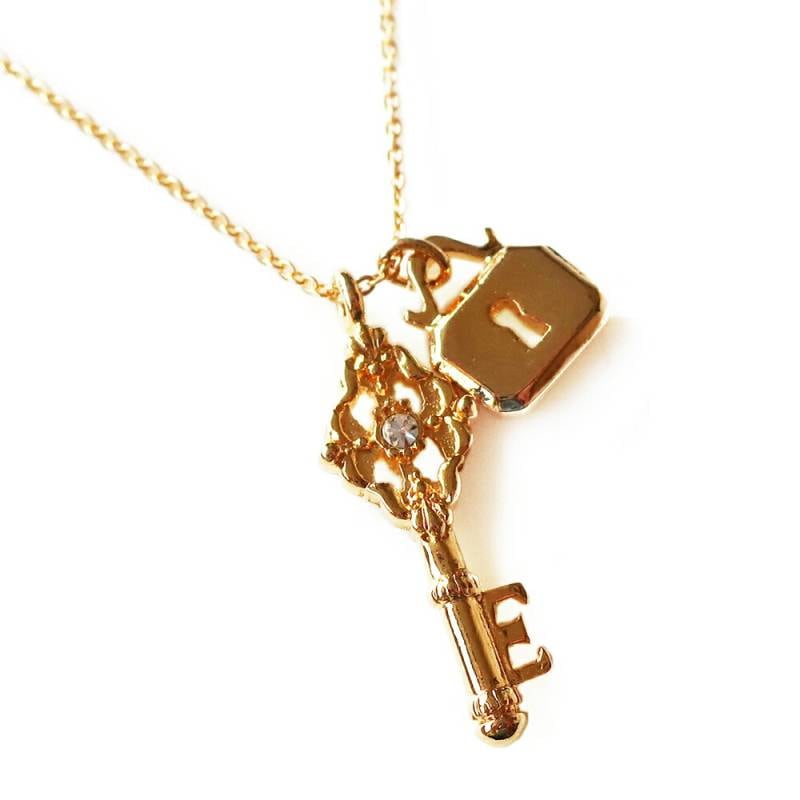 送料無料 日本製 アンティーク調 幸せの扉を開ける 鍵 ネックレス