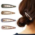 送料無料 しっかり留まるビックサイズ アースカラー  パッチン留め  レディース|ヘアーアクセサリー