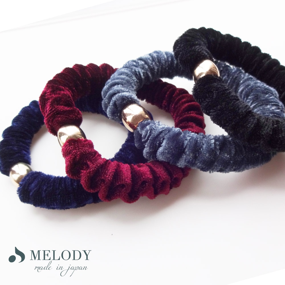 送料無料 ヘアゴム ヘアアクセサリー ベロア ゴム シュシュ まとめ髪