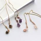 【SALE30％OFF】日本製 Natural stone chain long American earrings|アメリカンピアス・フックピアス|ピアス