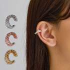 日本製 K18GP 片耳用 ラインストーンプレシオサ イヤーカフ |イヤーカフ