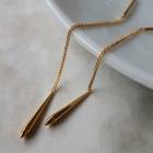 【SALE30％OFF】日本製 Marquise/Suirai Chain American Earrings|アメリカンピアス・フックピアス|ピアス
