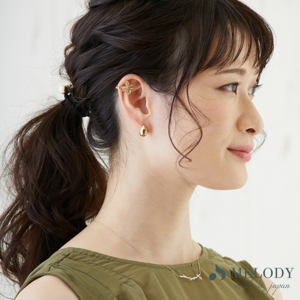 日本製 こなれ感が大人可愛い、バタフライイヤークリップ | イヤーカフ