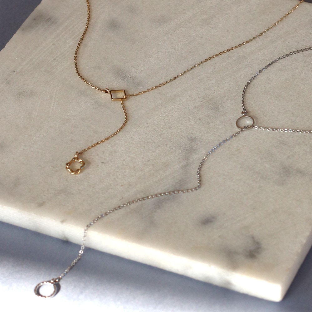 送料無料 日本製 ロングネックレス Y字 ラリエットネックレス