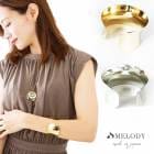 リッチ メタル カーブ ワイド バングル