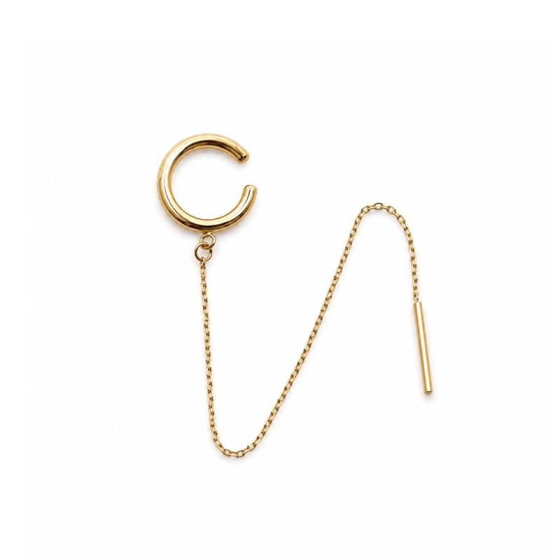 CHAIN CUFF PIERCE｜日本製 揺れるチェーンの片耳イヤーカフピアス