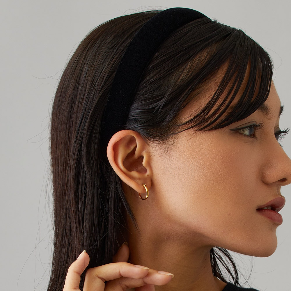 送料無料 シンプルベロアワイドカチューシャ | ヘアーアクセサリー | 日本製MelodyAccessoryメロディーアクセサリー公式