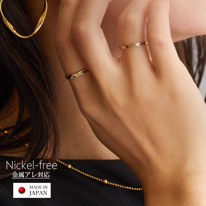 日本製 職人の技光る ダイヤカット 綺麗 リング 11号 | 指輪 | 日本製