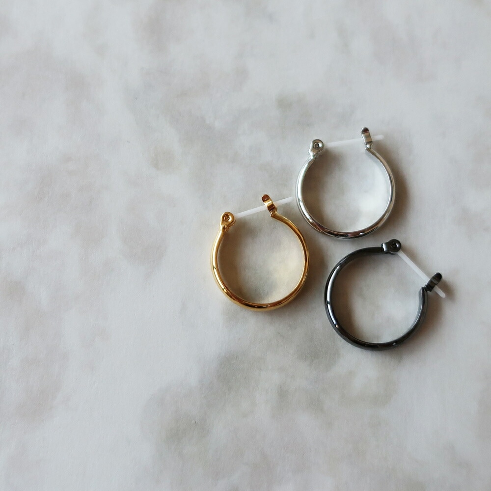 日本製 シンプルフープセラミックピアス | ピアス | 日本製