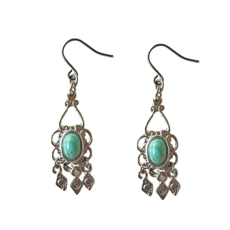 ターコイズ シャンデリア ピアス イヤリング 日本製 | ピアス