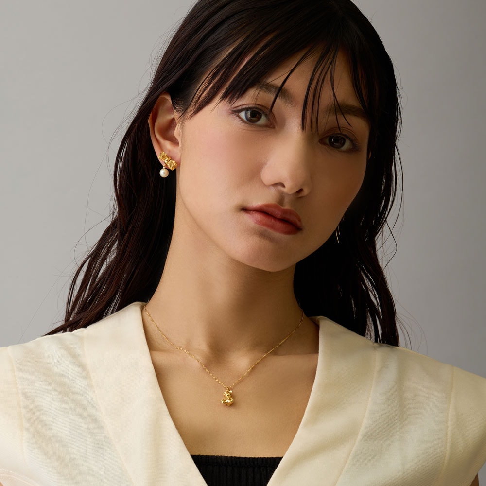 テディベアミュージアム限定 ネックレス イエロー Vivienne Westwood（ヴィヴィアンウエストウッド） クリスタル