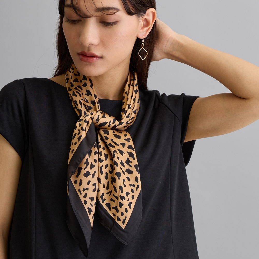 大判レオパード柄スカーフ | 服飾小物,スカーフリング | 日本製