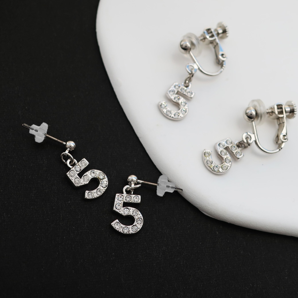スペシャルプライス アウトレット No.5 ピアス イヤリング 数字 送料
