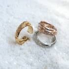 日本製 ハワイアンジュエリーダブルフープイヤーカフ 片耳用 金属アレルギー対応