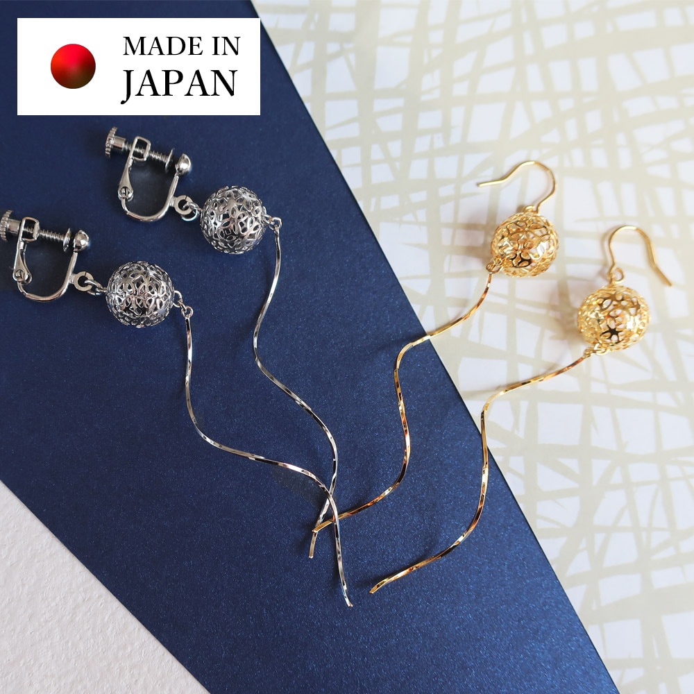 wa-bijouシリーズ 毬 イヤリング/ピアス | ピアス,その他 | 日本製