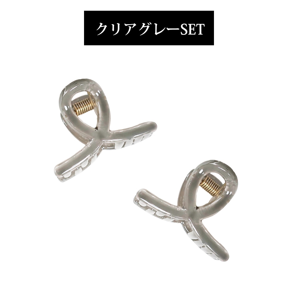 同色 2個セット ヘアクリップ ミニクリップ | ヘアーアクセサリー