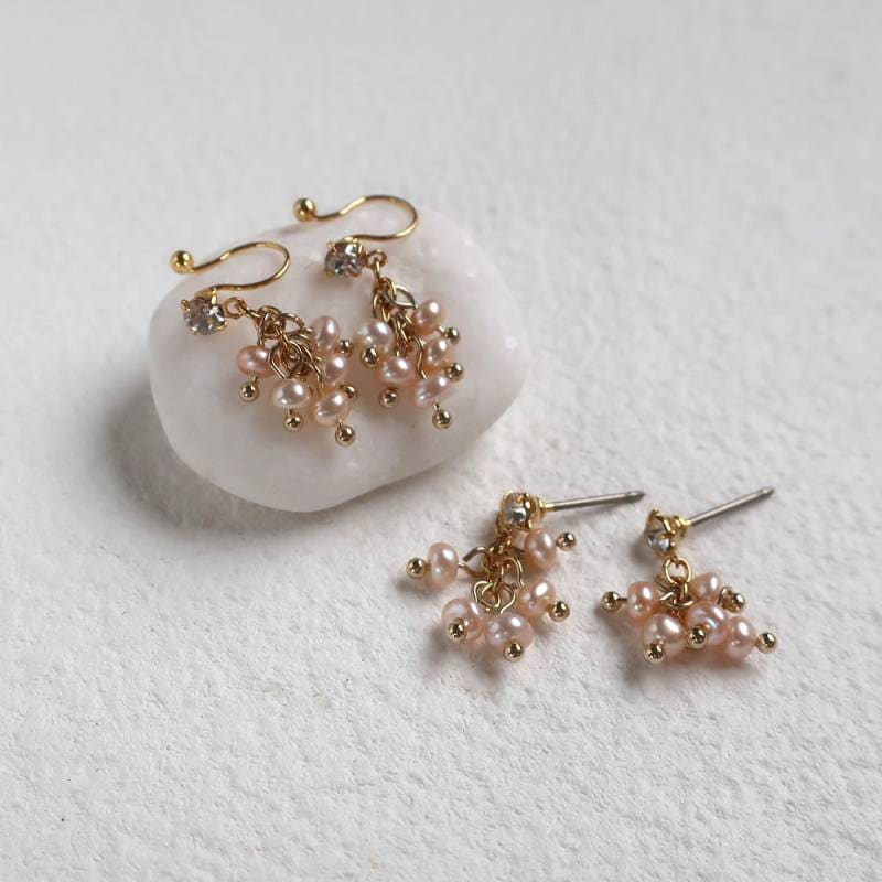 日本製 淡水パールシャンデリア ピアス/イヤリング | イヤリング
