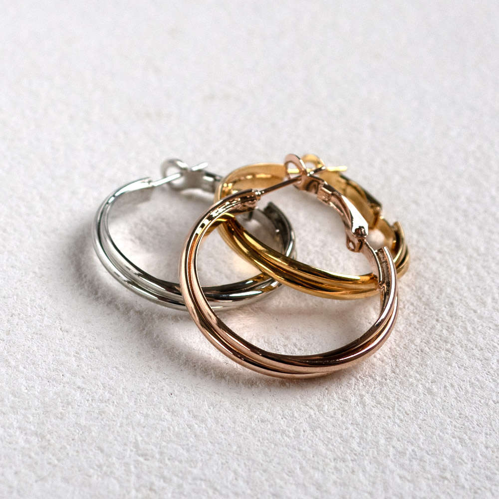 トリニティフープピアス 日本製 | ピアス | 日本製MelodyAccessory