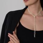 【SALE30％OFF】 espressivo 淡水パール ラリエット ロングネックレス 日本製 ギフトラッピング|estitato