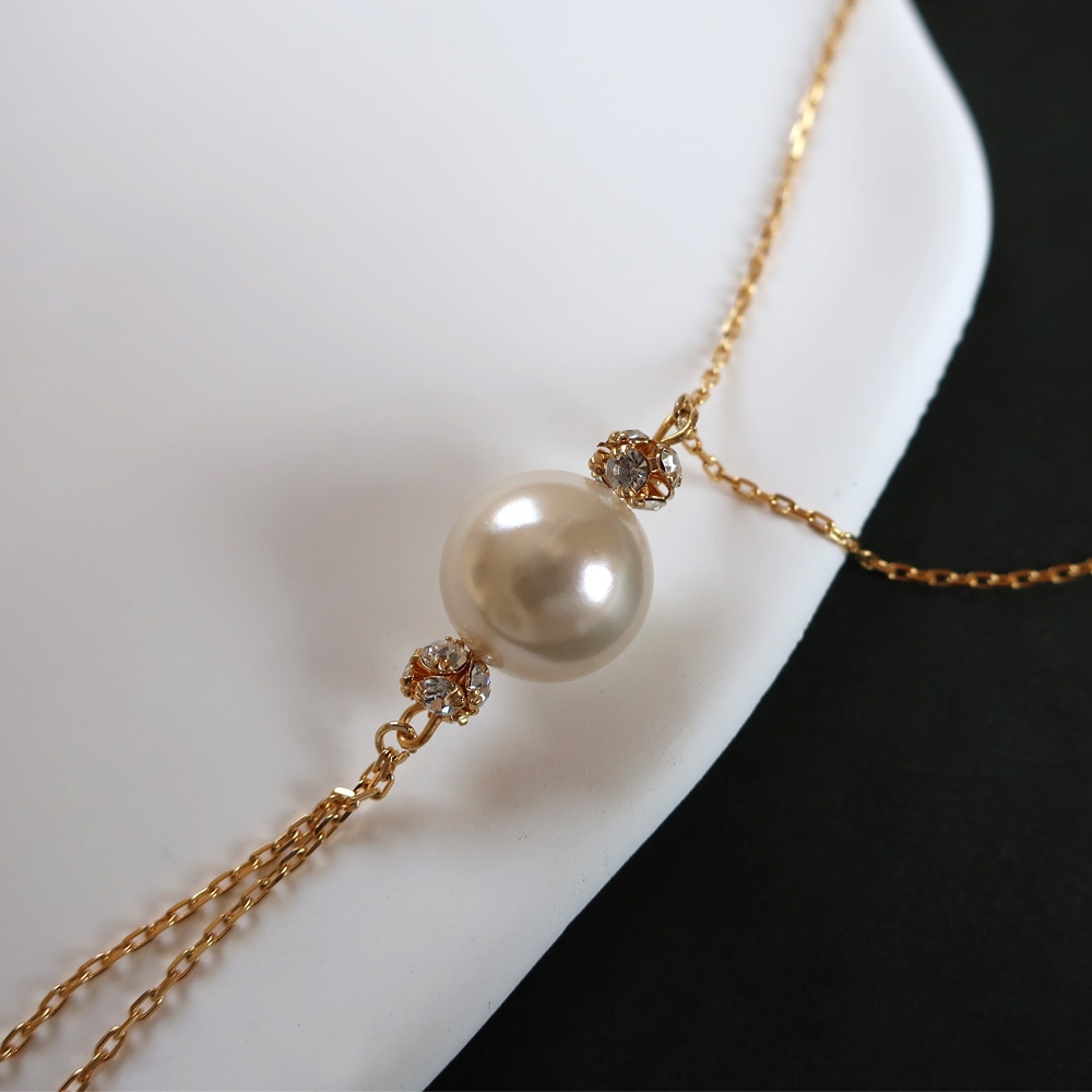 日本製 Y字ネックレス パール ロングネックレス | ネックレス | 日本製