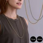 【SALE30％OFF】スペシャルプライス 日本製 ジェンダーレス シプルボール チェーンネックレス |ロングネックレス|ネックレス