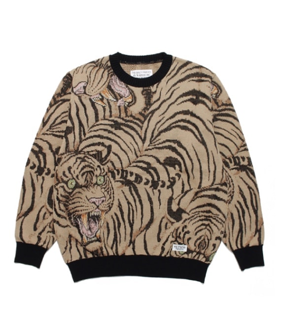 TIM LEHI / JACQUARD SWEATER (TYPE-2)【BEIGE】