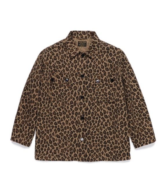 LEOPARD ARMY SHIRT【BEIGE】