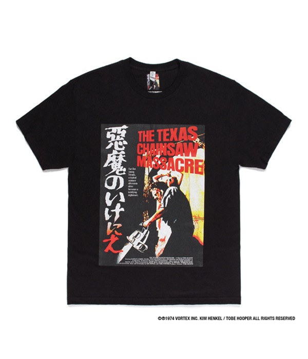 THE TEXAS CHAINSAW MASSACRE / CREW NECK T-SHIRT (TYPE-3)【BLACK