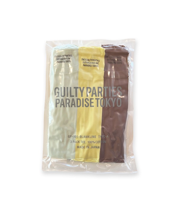 3 PACK CREW NECK COLOR T-SHIRT【MINT/YELLO/BROWN】