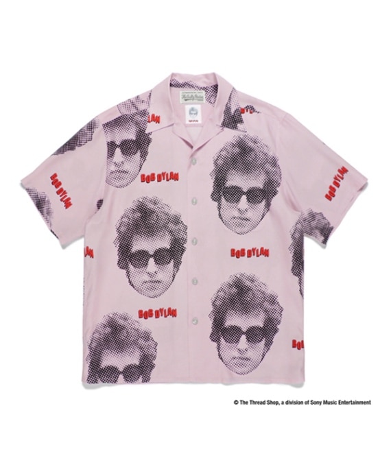 BOB DYLAN / S/S HAWAIIAN SHIRT【PINK】