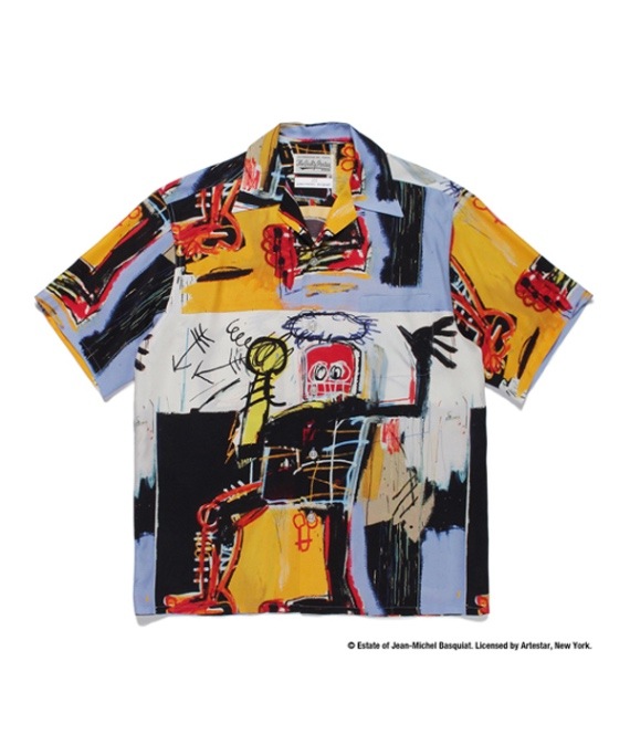 JEAN-MICHEL BASQUIAT / S/S HAWAIIAN SHIRT (TYPE-1)【ONE】｜WACKO