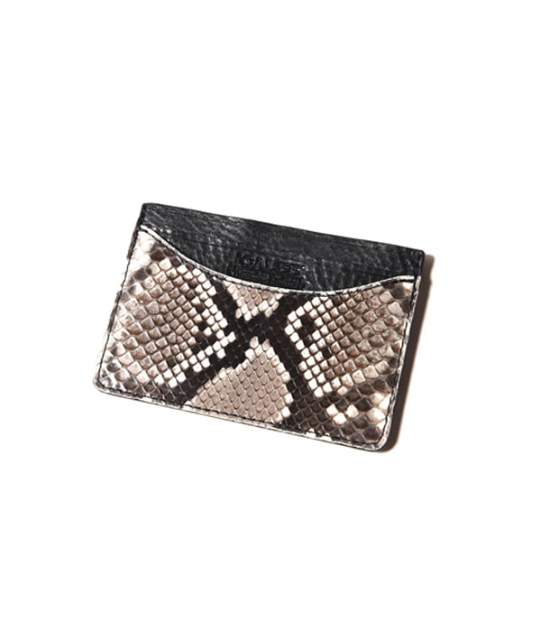 PYTHON LEATHER CARD CASE