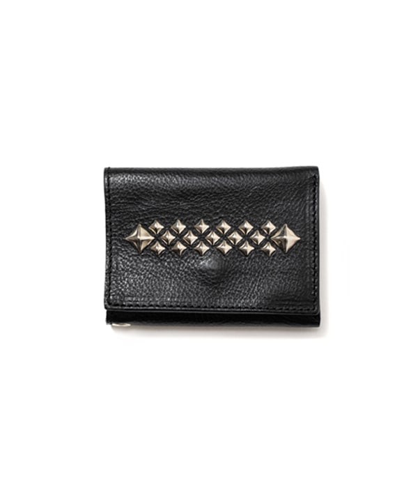 STUDS LEATHER MINI WALLET