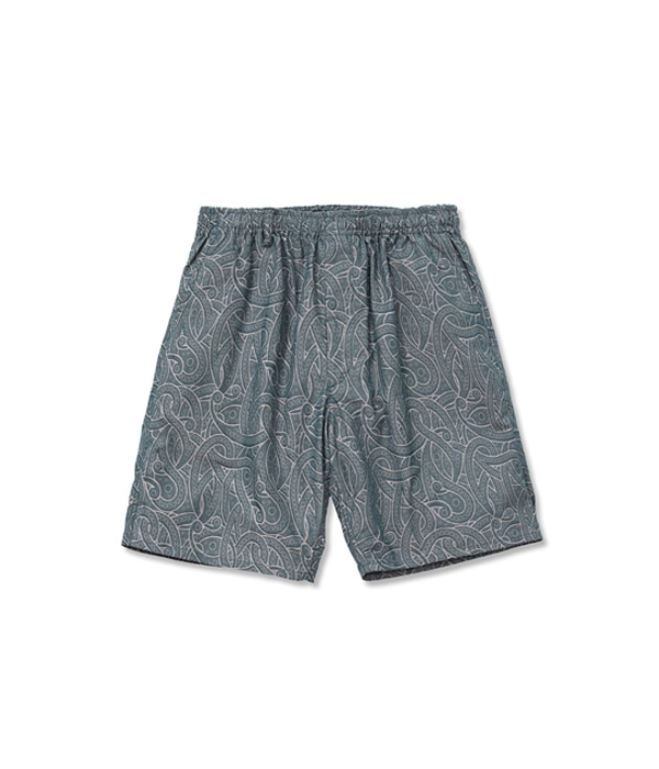 JACQUARD PAISLEY PATTERN EAZY SHORTS