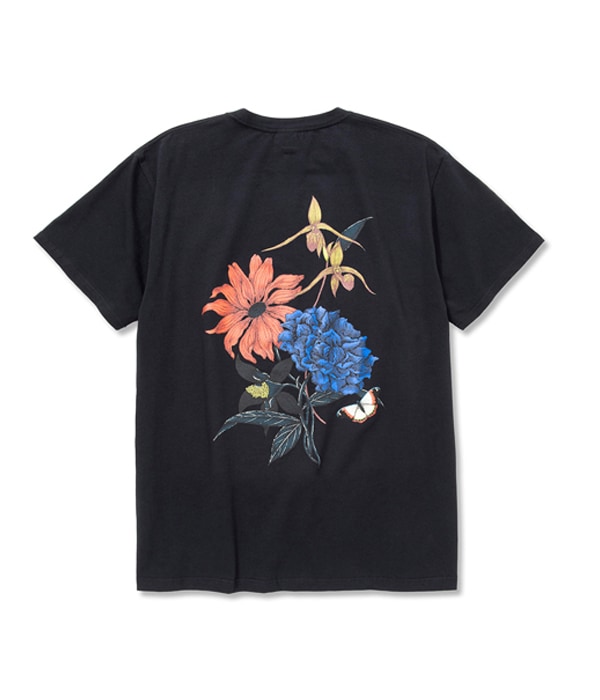 MIHO MURAKAMI STRETCH FLOWER PATTERN TEE【2 Colors Available】