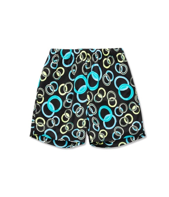 ALLOVER ANNULUS PATTERN EAZY SHORTS【BLACK】