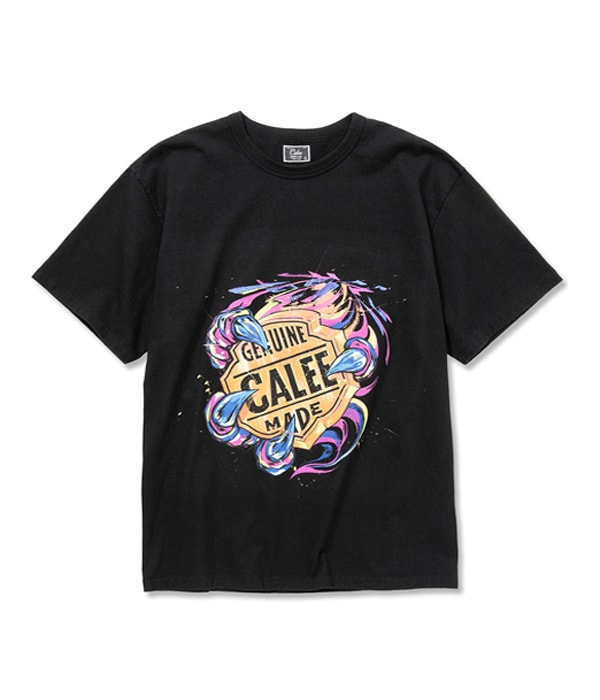 BINDER NECK VHD EMBLEM VINTAGE T-SHIRT【BLACK】