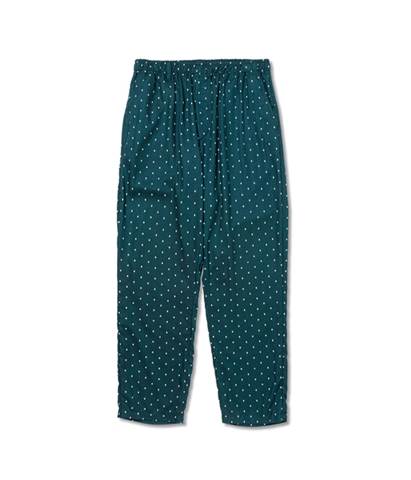 RHOMBUS DOTPATTERN EASY TROUSERS【GREEN】