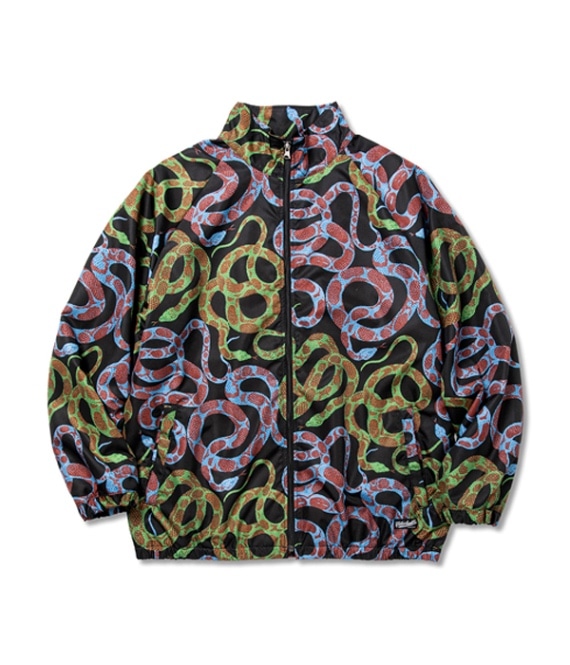 ALLOVER SNAKE PATTERN TRUCK JACKET【BLACK】