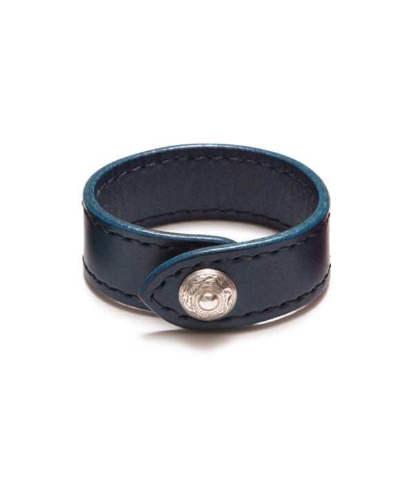 Leather Wristband【BLUE】